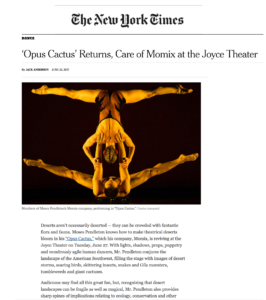 MOMIX Opus Cactus New York Times 2017